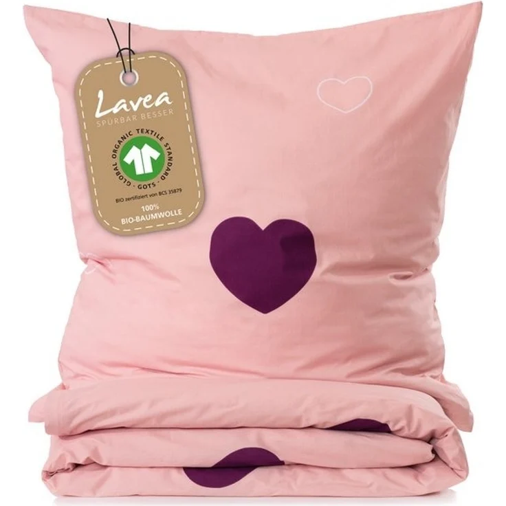 Lavea Kinderbettwäsche Lavea Kinder Bettwäsche Set - Emilia 100 x 135cm + 40 x 60cm – Bild 4