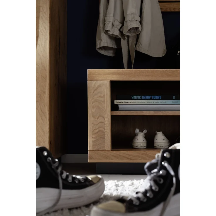 Garderoben-Set >Greno< (3-teilig) Massivholzfront - Teilmassiv - 150x200,5x40 (BxHxT) – Bild 8