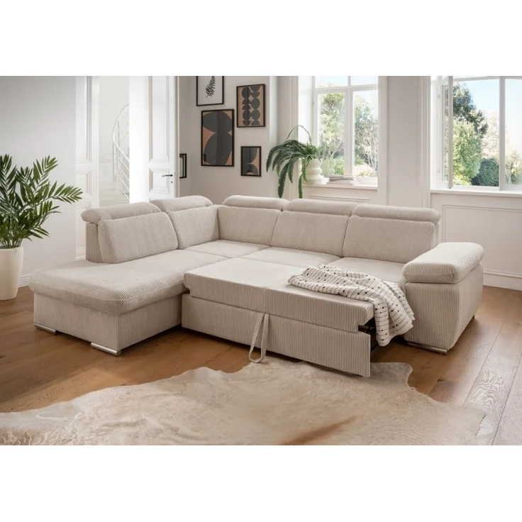 Benformato Sofa Vasto: Elegantes Design mit Schlaffunktion, Bettkasten und verstellbaren Kopflehnen in 4 Farboptionen - Jetzt bei Myhomelando entdecken – Bild 2