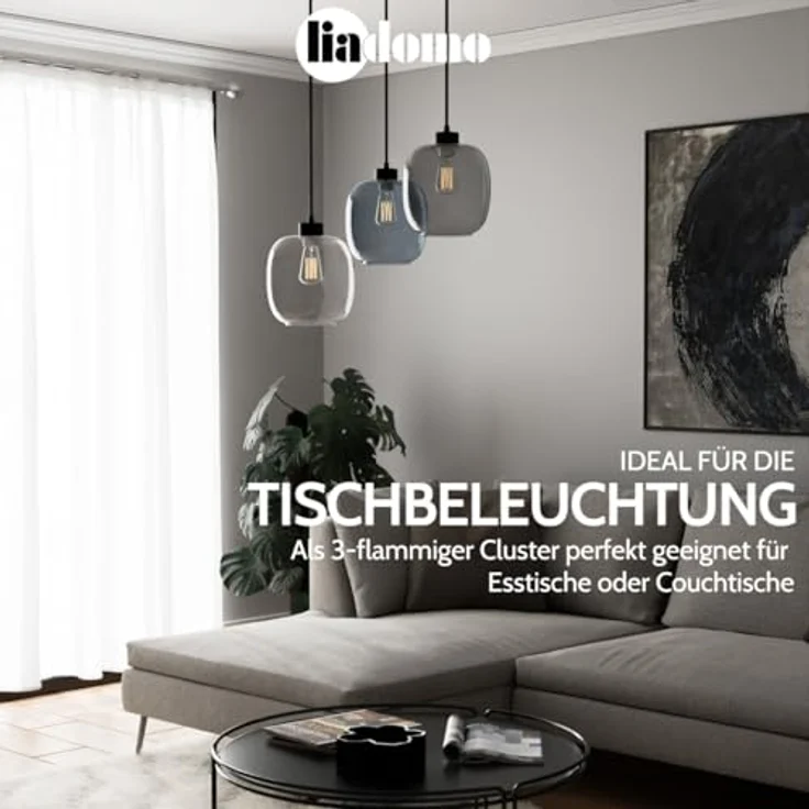 Liadomo Pendelleuchte Magellan, ohne Leuchtmittel, Hängelampe im Skandi-Look – Bild 3