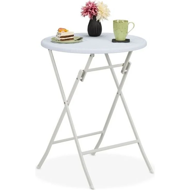 Runder Gartentisch in Rattan-Optik – Bild 1