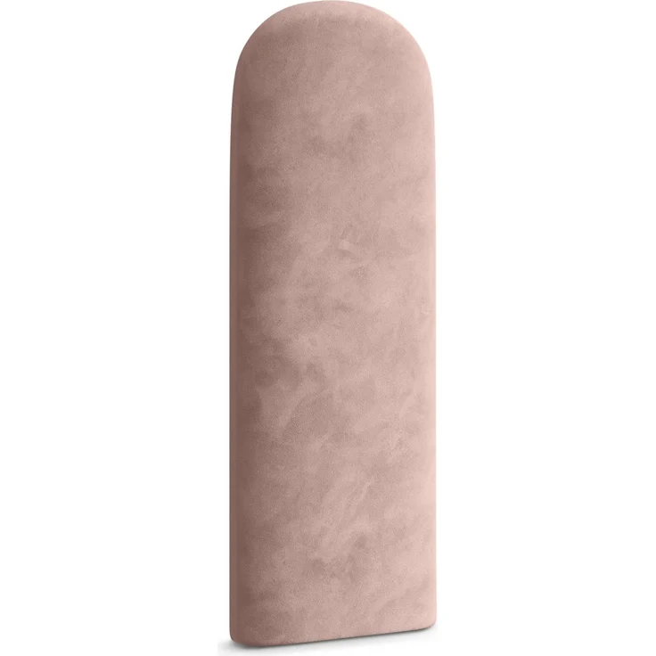 Muralo Polsterpaneel ovales WANDPOLSTER Wandkissen Bettkopfteil Wandpaneel Schlafzimmer Wohnzimmer Bett Lendekissen Modern Luxus Gepolstert Polster Paneel (Hellrosa, 30x80 cm)