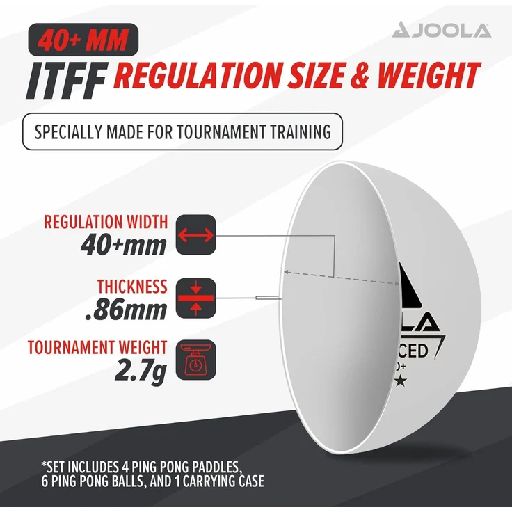 JOOLA Tischtennis Family Advanced Set, Tischtennisschläger TT – Bild 4