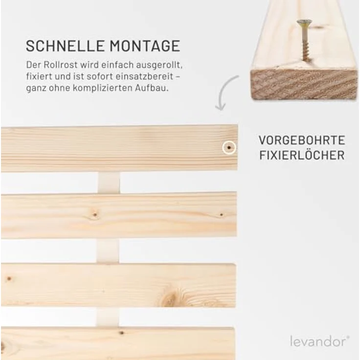 Panorama24 Rollrost Premium 120x200 (23 Latten) Rolllattenrost Lattenrost Bettrost Rollroste Holzlatten Latten Rost – Bild 7