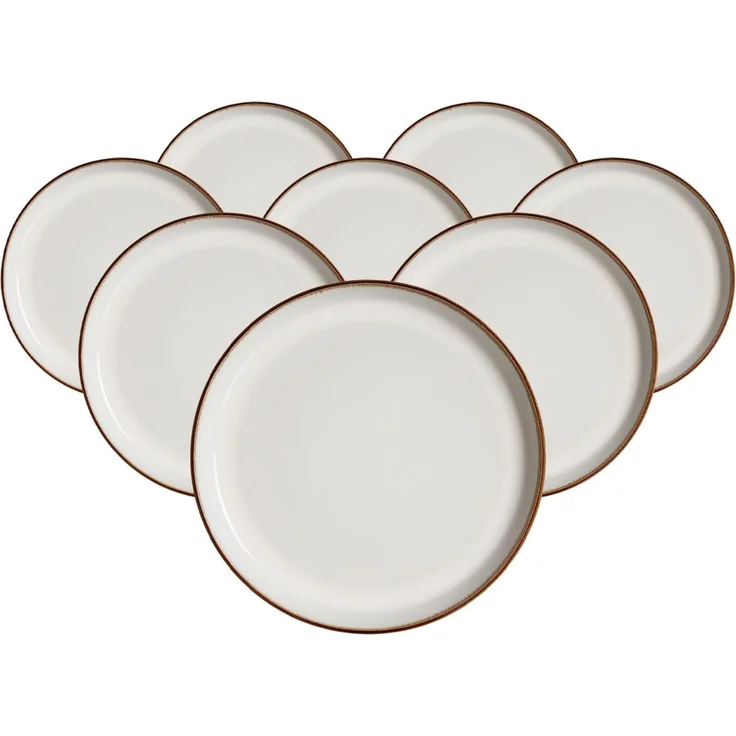 Ritzenhoff & Breker Visby Dessert-Teller ø 20,5 cm 8er Set weiß – Bild 1
