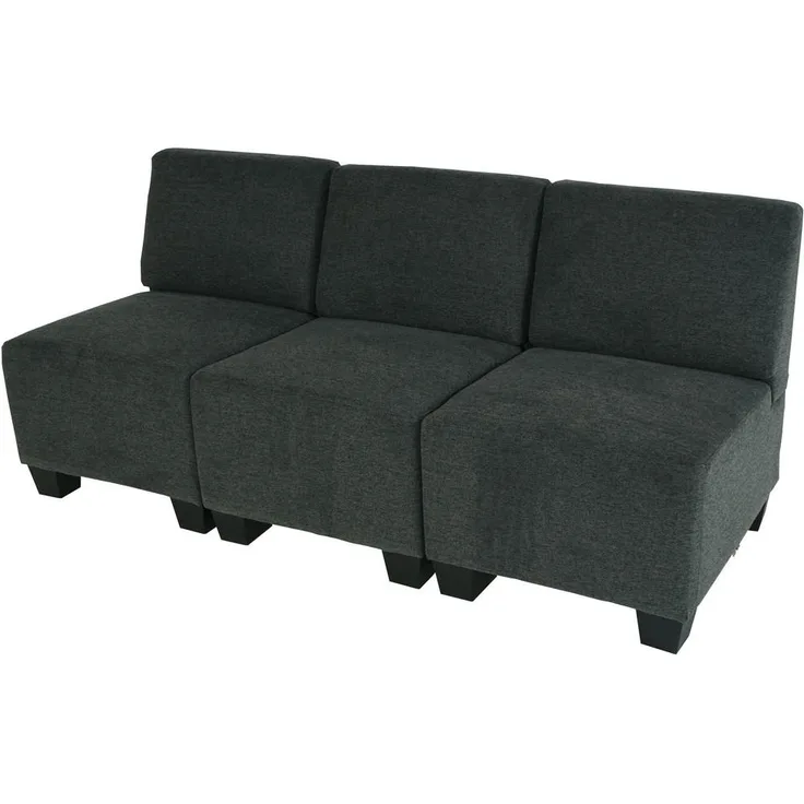 MCW 3-Sitzer Sofa, Anthrazit, Moderner Lounge-Stil, Bequeme Sitzpolsterung, 171x76x72 cm