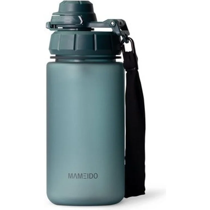 MAMEIDO Trinkflasche, mit 2-in-1 Deckel, Zeitmarkierung, Handschlaufe in 0,5l, 1l, 1,5l & 2l – Bild 4