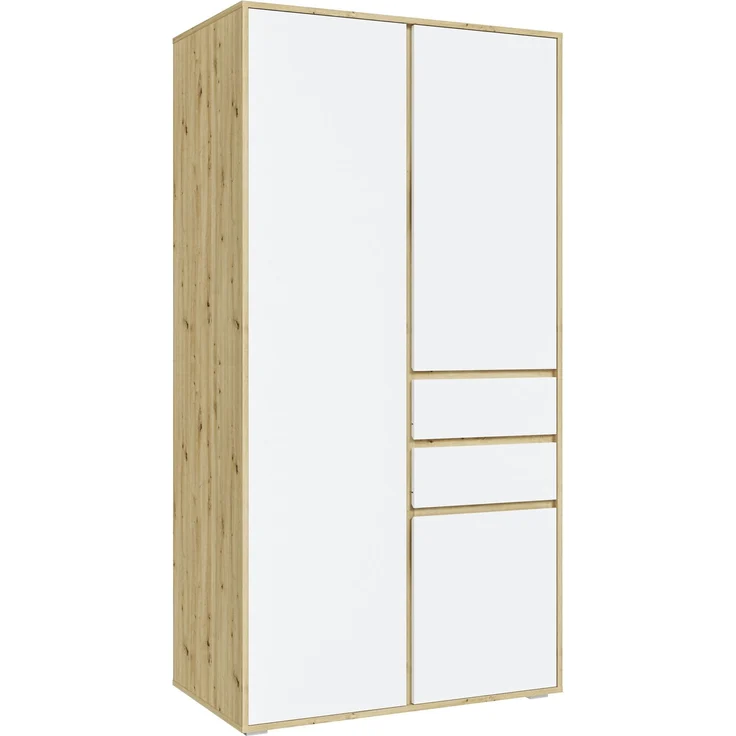 Falun Kleiderschrank 2-türig in weiß – Bild 1