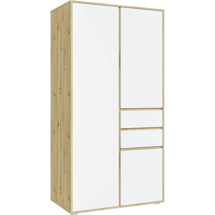Falun Kleiderschrank 2-türig in weiß