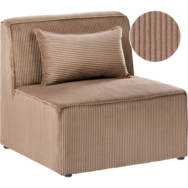 Sesselmodul LEMVIG Cord Sandbeige