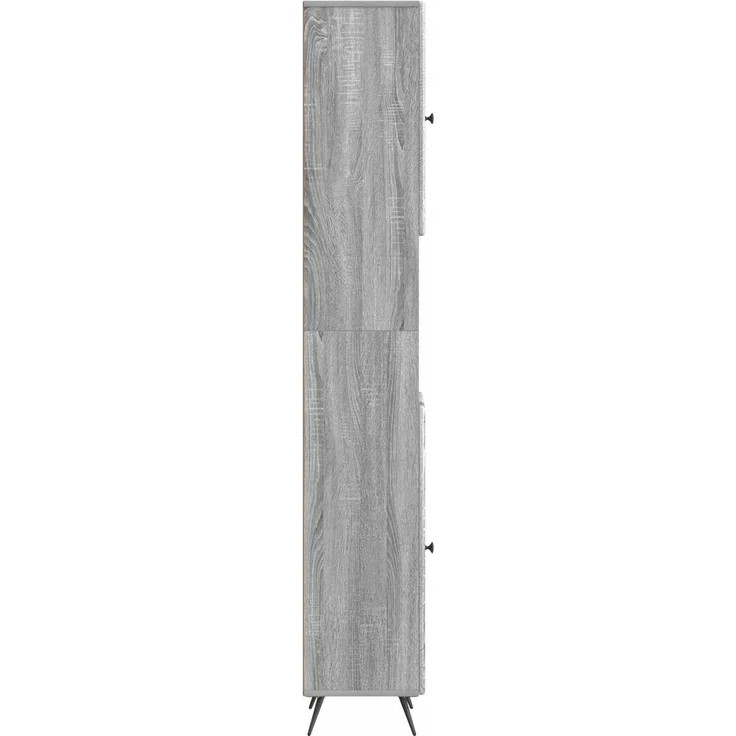 vidaXL Badezimmerschrank mit offenem Regal BREDA Sonoma-Grau 897481 – Bild 4