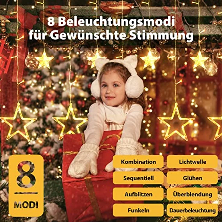 SALCAR Lichterkette mit 12 LED Sternen – Bild 3