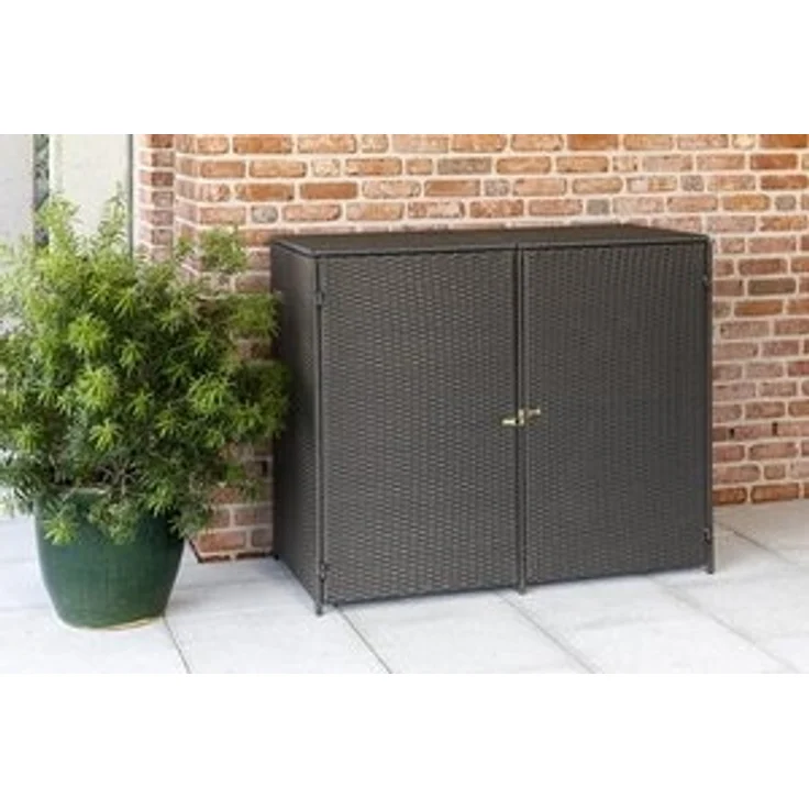 Mülltonnenabdeckung 2er, 240 Liter, grau – Bild 5