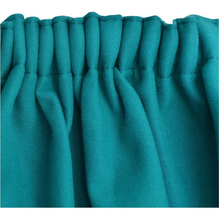 Beautissu Vorhang Amelie TK Thermovorhang mit Kräuselband, 140x245cm, Türkis, 2er Set, Isolierend, Verdunkelung, Variante: Thermogardine – Bild 4
