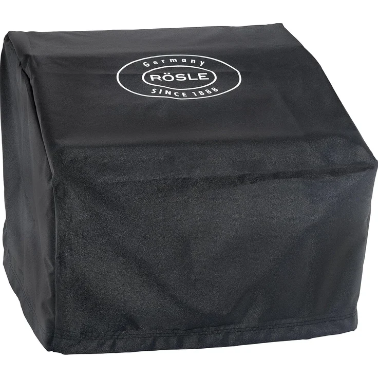 RÖSLE Abdeckhaube BBQ-Portable Videro E2-P, G2-P, Hochwertige Schützhülle aus 100% Polyester mit PU-Beschichtung, praktischer Reißverschluss, wetterfeste Abdeckung, Schwarz – Bild 1