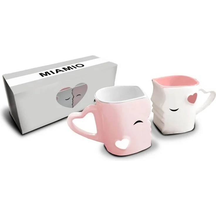 MiaMio Kaffeeservice Küssende Tassen Geschenk Set, Kaffeetassen«, Keramik (2-tlg) – Bild 4