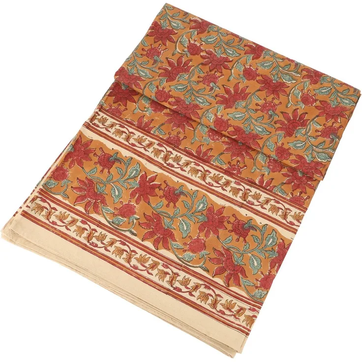 Guru-Shop Tagesdecke Blockdruck Tagesdecke, Bett & Sofaüberwurf,..