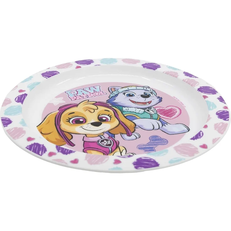 Mikrowellengeschirr Teller Ø22 für Kinder verschiedene Motive PawPatrol Girls – Bild 2
