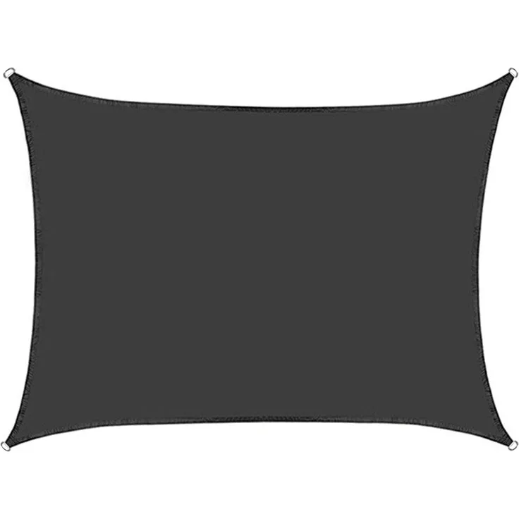 Sonnensegel 3 x 4 m dunkelgrau rechteckig Kreta wasserabweisend
