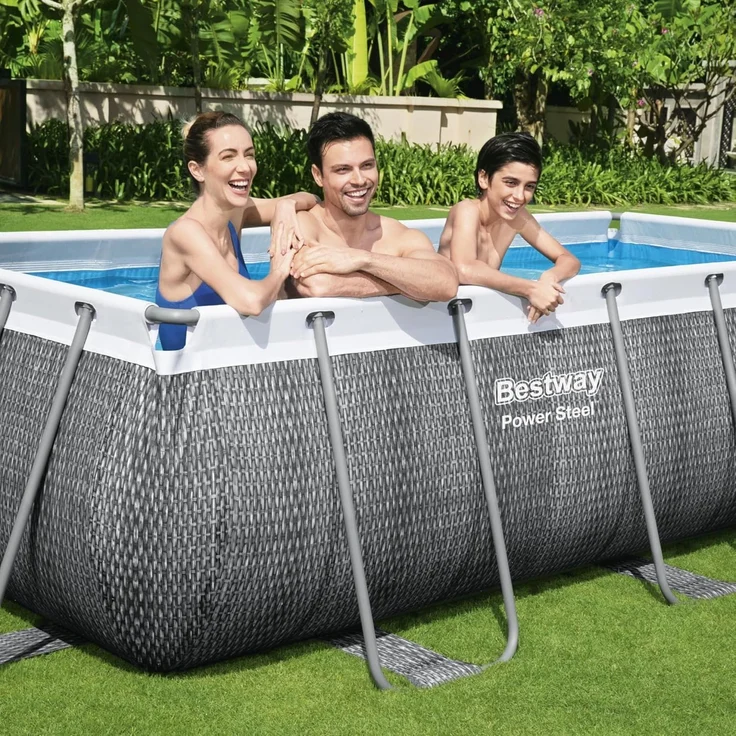 Power Steel™ Frame Pool, Grau, 549 x 274 x 122 cm – Bild 10