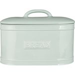 Ib Laursen - Brotkasten Brotbox Brottopf Keramik Hellblau Oval Retro 1982-26