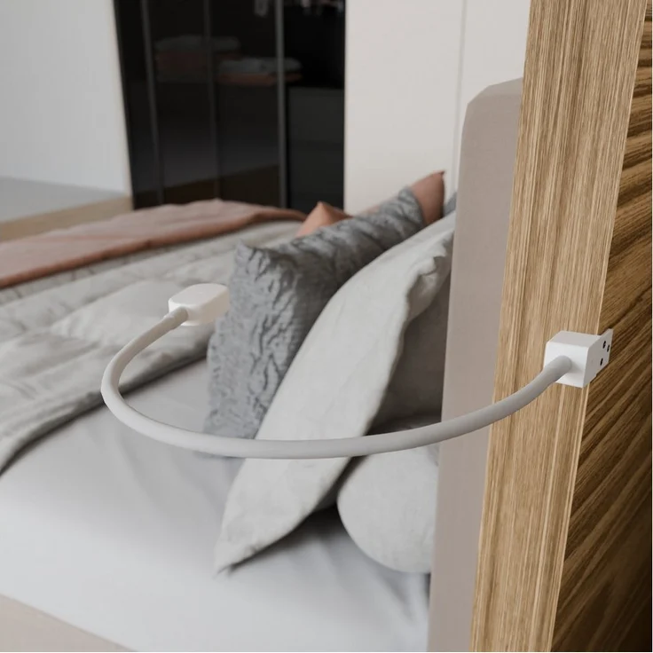 kalb Bettleuchte Ilios LED-Bettleuchte USB-C Wand- & Winkelmontage Flex Arm Dimmbar, Touch-Dimm-Schalter mit Memory, Warmweiß – Bild 2