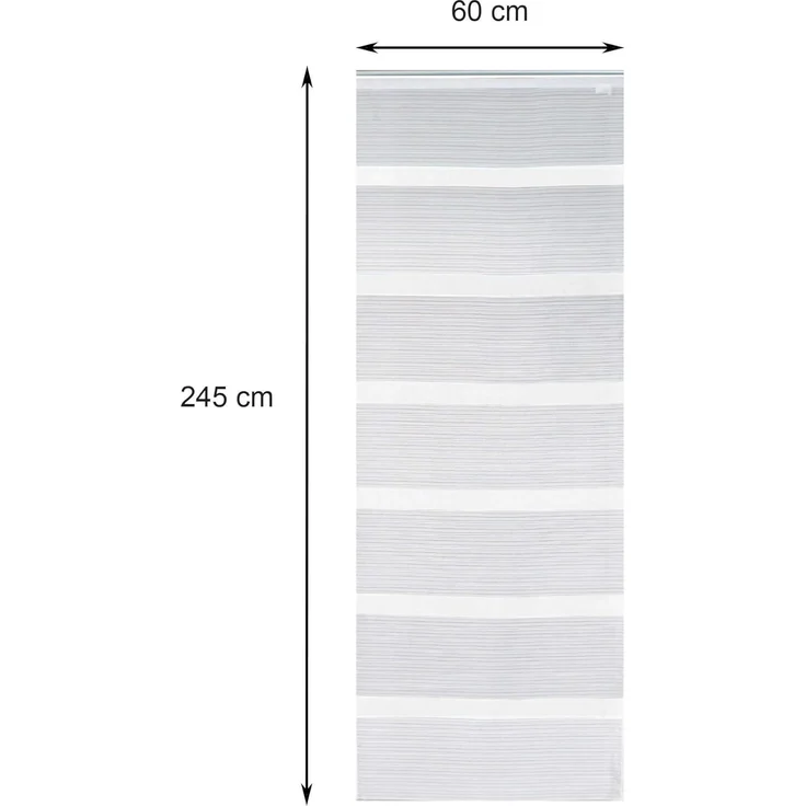 Haus und Deko Schiebegardine Flächenvorhang 60x245 cm halbtransparent gestreift Schiebegardine (1 St), Paneelwagen, halbtransparent, Polyester – Bild 4