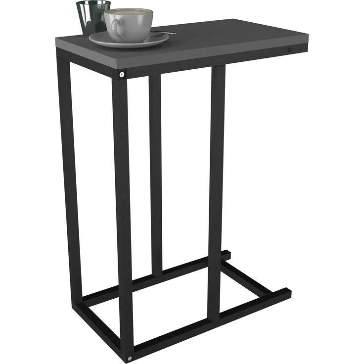 VCM Beistelltisch & Couchtisch Insasi 919068 Anthrazit H. 63 x B. 26 x T. 46 cm