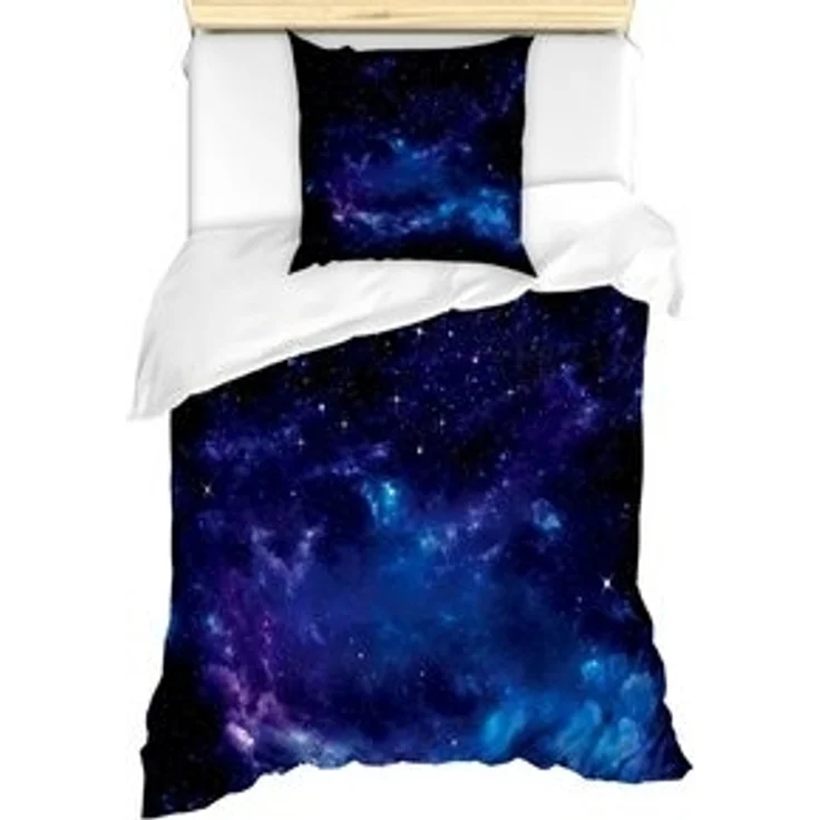 Abakuhaus Bettwäsche Milbensicher Allergiker geeignet mit Kissenbezug, Microfaser, Himmel Raum Illustration Galaxy – Bild 4