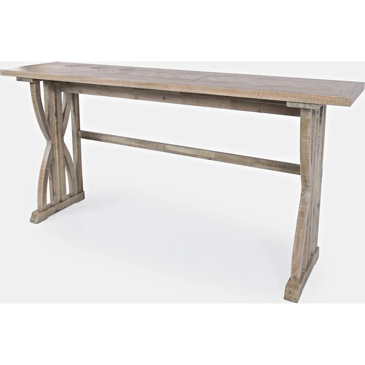 Livin Hill Avola AV1933-74 Stehtisch mit Hockern, Akazienholz, Furnier, Stoff, 91,5 x 46 x 188 cm – Bild 4