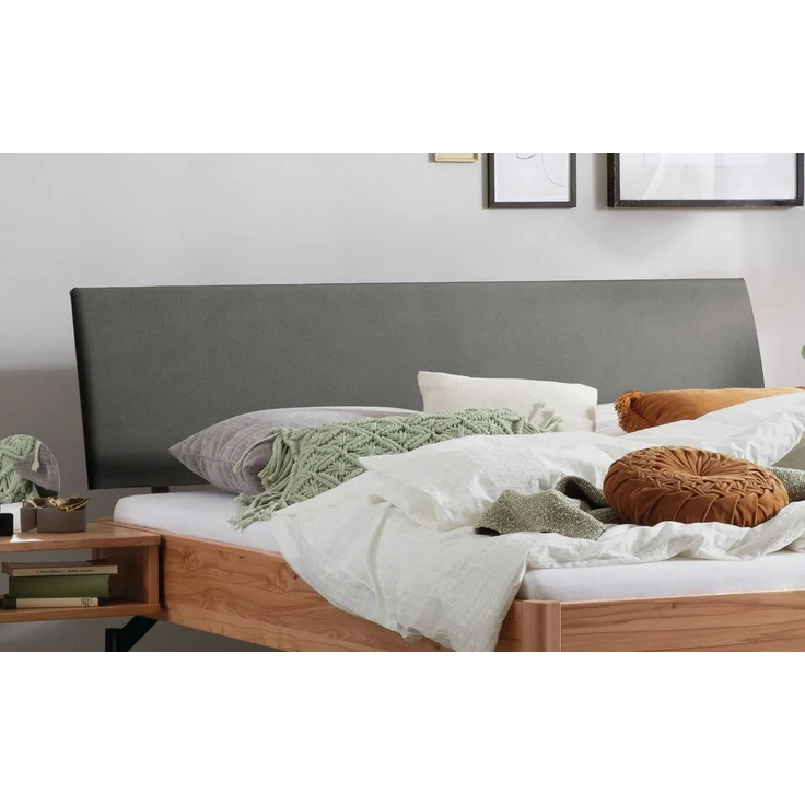 Hasena Massivholzbett Broni Wildbuche mit Polster-Kopfteil 180x200 cm – Lounge – Bild 3