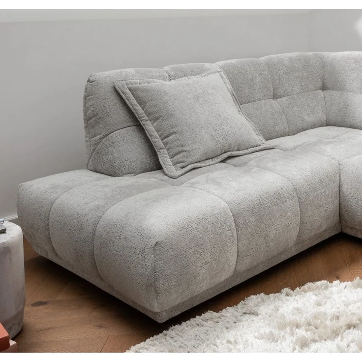 Sofa Italia von Benformato mit Ottomane und Wellenfederung – Bild 5