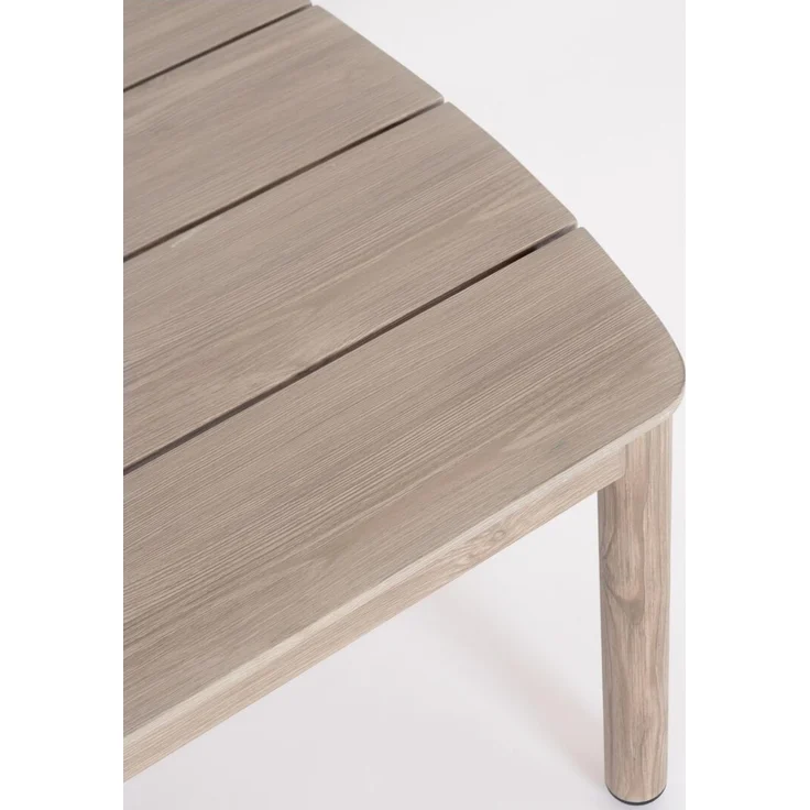 4er Garten-Set Risuri - Aluminium Timber Natur & Polyester-Stoff Beige – Bild 9