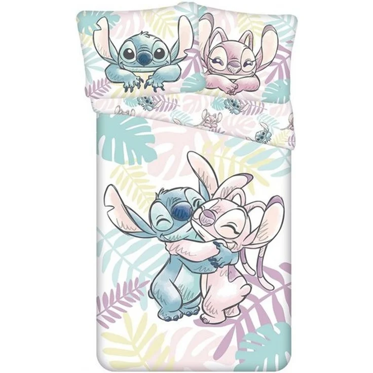 Lilo & Stitch Baumwoll-Bettwäsche 140x200 cm Deckenbezug + 60x80 cm Kissenbezug mit Reißverschluss – Bild 2