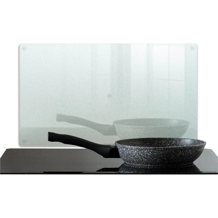 Tulup Herd-Abdeckplatte Kochfeld Schutzplatte aus Gehärtetem Glas Transparent, Milchig, Matt, (1 tlg), Rechteck – Bild 4