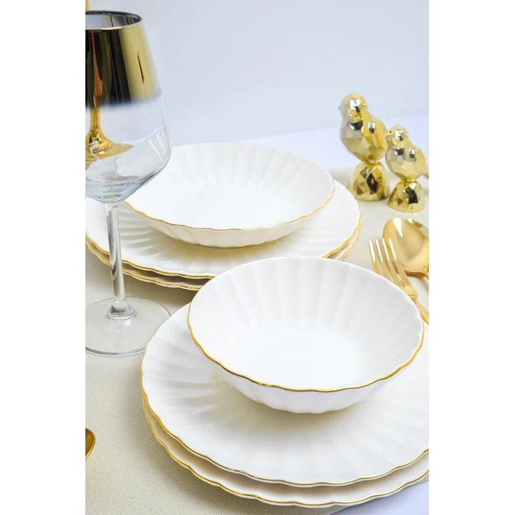 Hermia Concept Geschirr-Set Derya (24-tlg), 6 Personen, Porzellan, 24 Teile, für 6 Personen – Bild 4