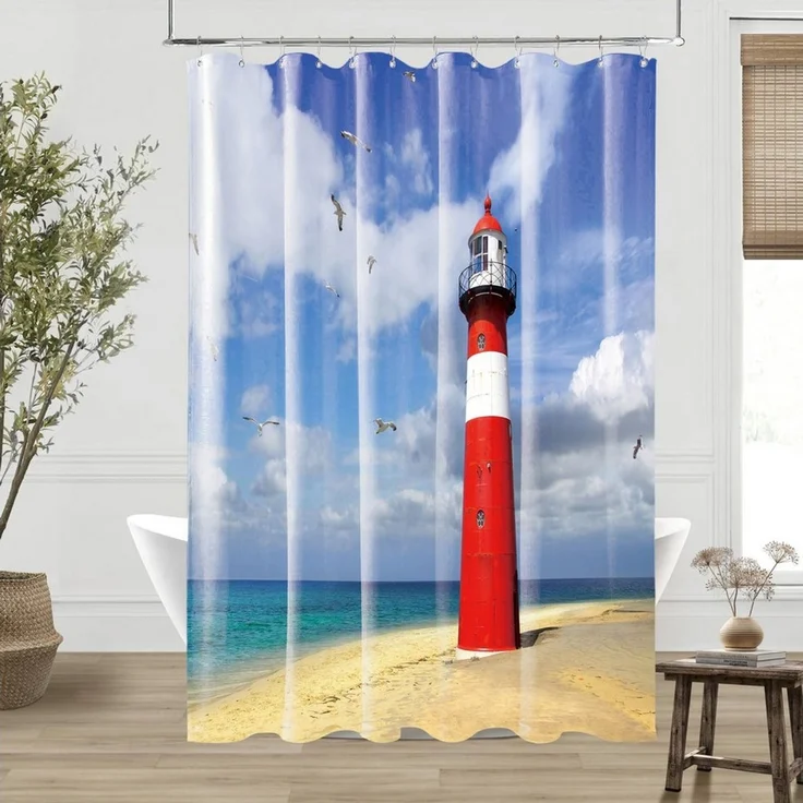 Sanilo Duschvorhang 180 x 200 cm, viele schöne Duschvorhänge zur Auswahl Breite 180 cm, 100% wasserdicht, Anti-Schimmel-Effekt, hochwertige Qualität – Bild 2