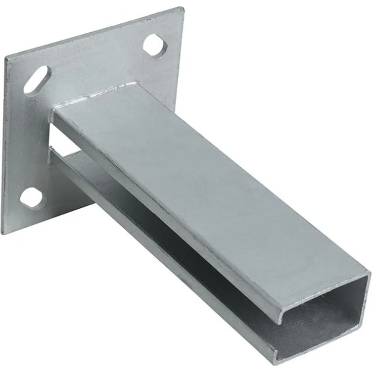 Pfostenträger Aufschraubhülse 10er Set 40x60 mm Doppelstabmatten Zaun Verzinkt – Bild 5