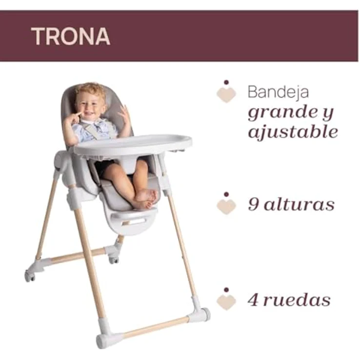 Chicco Polly Armonia Hochstuhl - Scandinavian Brau – Bild 8