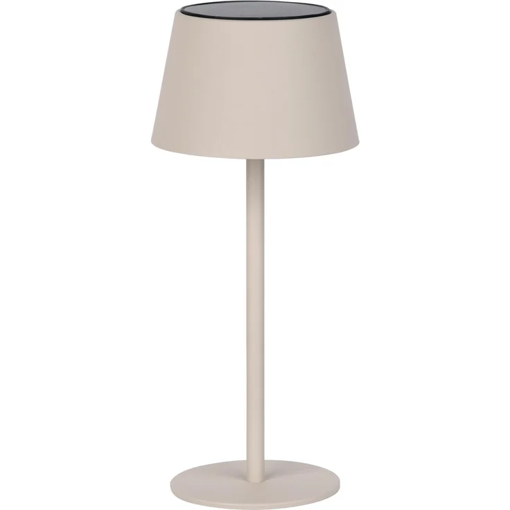 BOLD Umbo Solar Tischleuchte Outdoor Solar Tischlampe für Außen & Garten (dimmbar mit Touch, USB & Solar, 3000K warmweiß, IP44, anthrazit, Solarlampe innen & außen) - Sand