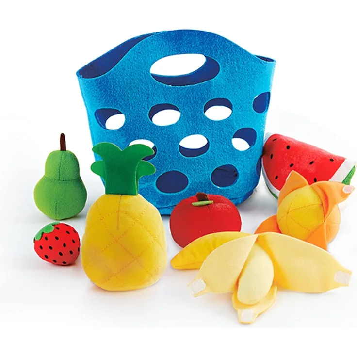 Hape E3169 Obstkörbchen Zubehör für Kinderküchen und Kaufmannsladen, ab 18 Monaten