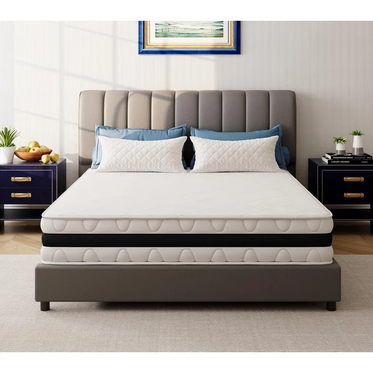 EGO HOME Matratze 140x200 cm Härtegrad H3 Taschenfederkernmatratze Höhe 23 cm Ergonomische 7 Zonen Federkernmatratze 140x200 cm mit Komfortschaum und Microfaser-Bezug für Kinder und Erwachsene – Bild 1