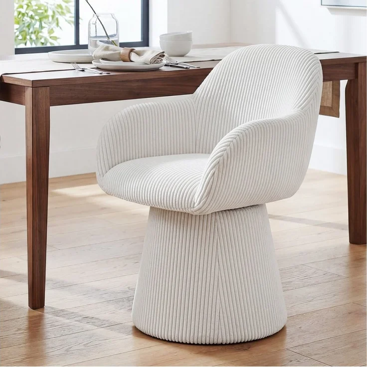 Duhome Esszimmerstuhl (7186A1), 360-Grad-Drehstuhl, Kegeldesign Polsterstuhl – Bild 2