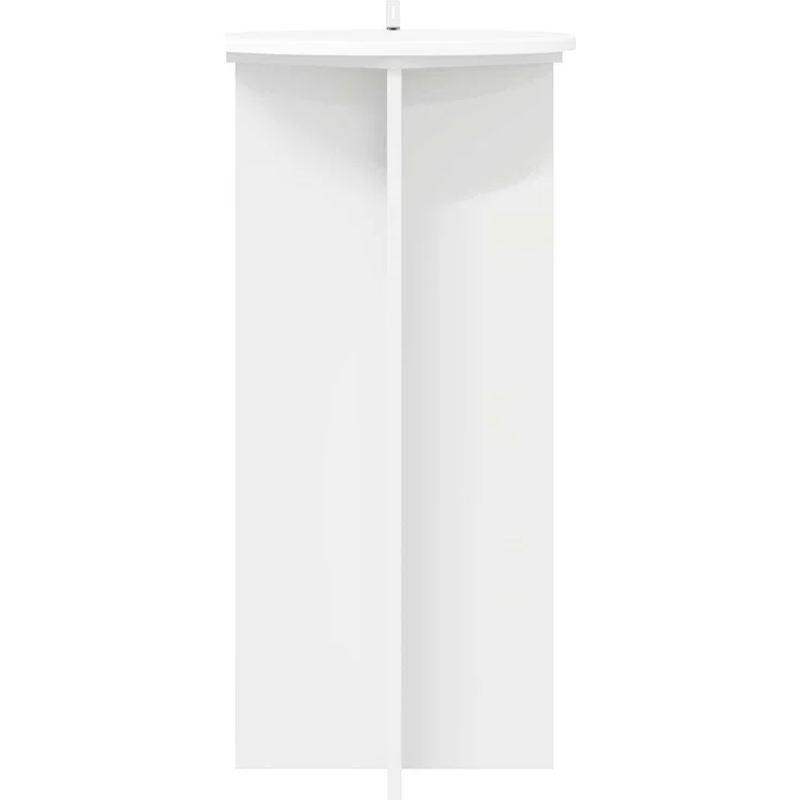 vidaXL Pflanzenständer 2 stk. Weiß Ø40 x 80 cm Holzwerkstoff 899699 – Bild 6