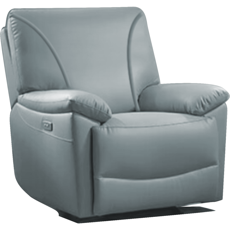 Sanotechnik Massagesessel - 'Shiatsu' Massagefunktion, PU-Leder, hellgrau, 89x107x110 cm