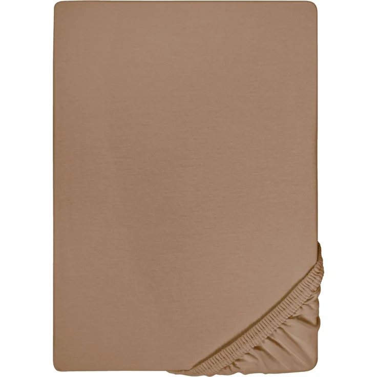 biberna Feinjersey-Spannbetttuch 0077144, macchiato, 1x 180x200 cm - 200x200 cm – Bild 5