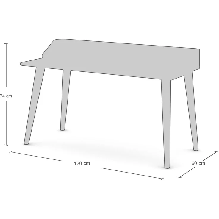 ASSMANN Sekretär Retaro Beige 120x60x74cm Holz – Bild 6