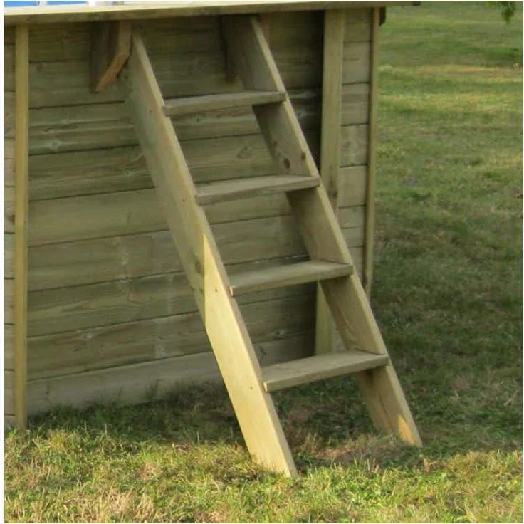 Gre Pools Gartenpool Baros Pool aus Holz in Braun – Bild 5