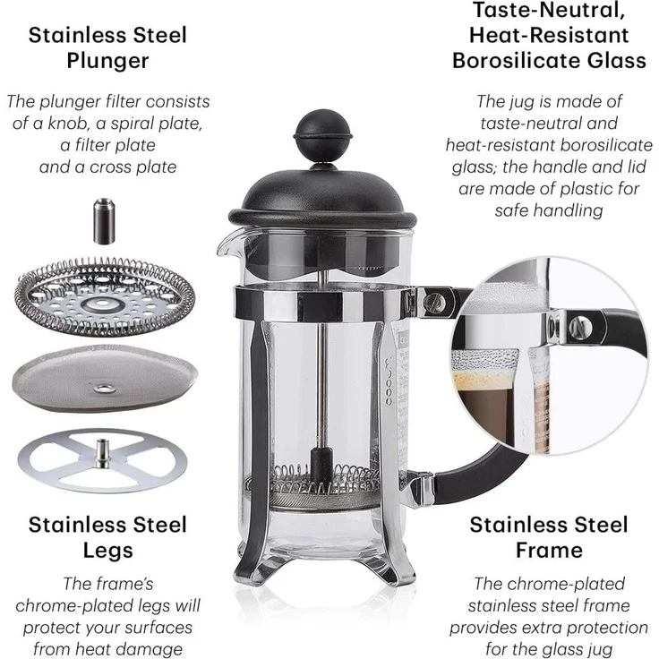 Bodum Caffettiera Kaffeebereiter 0,35l schwarz – Bild 4