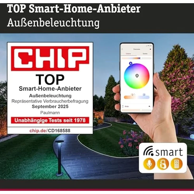 Paulmann 94847 LED Außenwandleuchte Cybo Zigbee RGBW 100x100mm – Bild 5